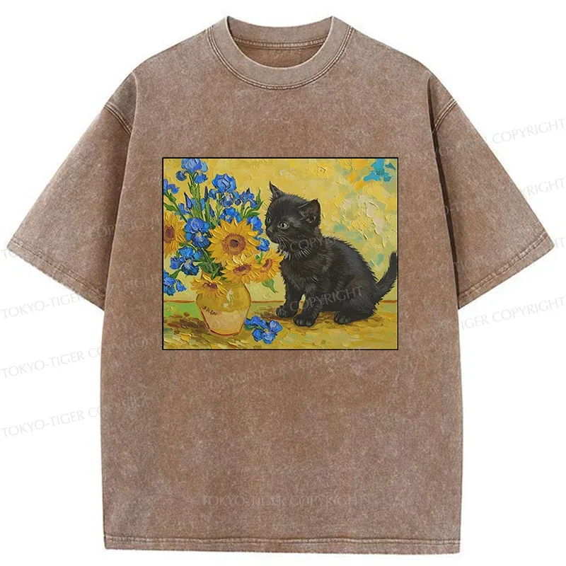 Tokyo-Tiger Heartbeat Rhythm Washed T-Shirt Sale