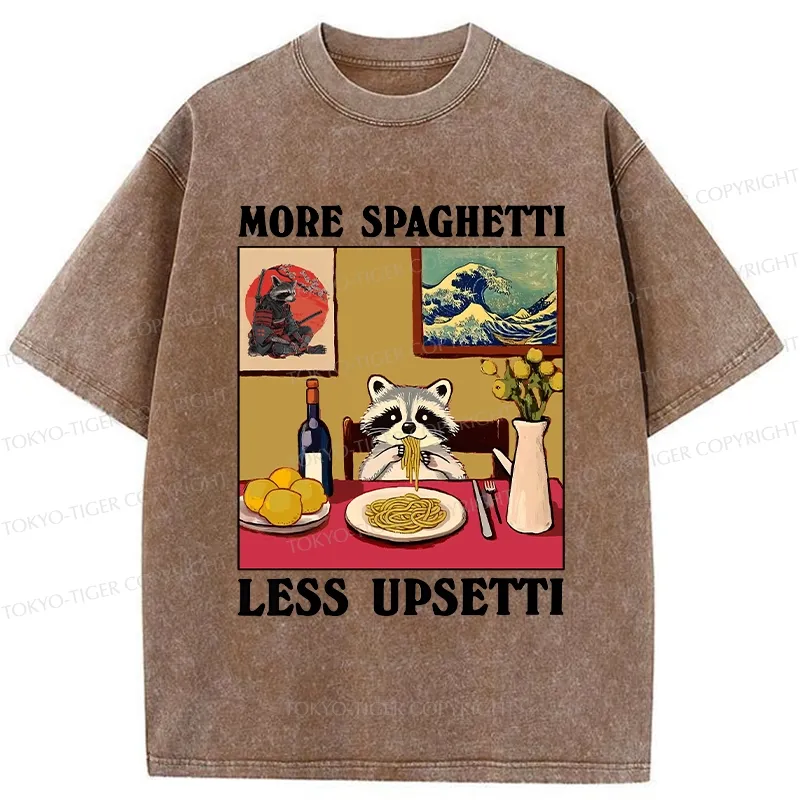 Tokyo-Tiger More Spaghetti Less Upsetti Japanese Washed T-Shirt
