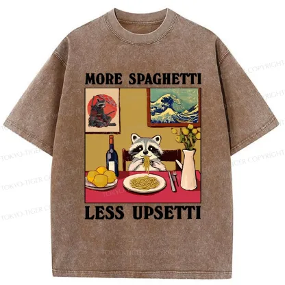 Tokyo-Tiger More Spaghetti Less Upsetti Japanese Washed T-Shirt