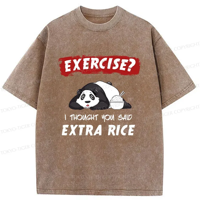 Tokyo-Tiger Funny Panda Washed T-Shirt
