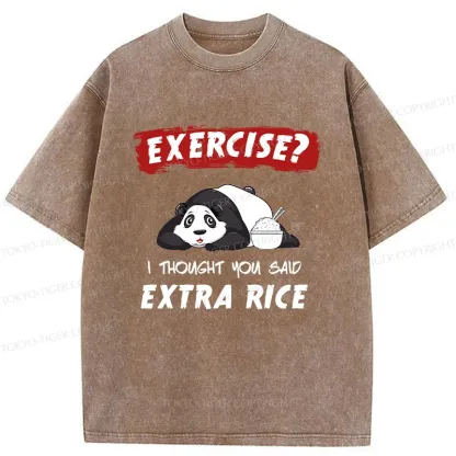 Tokyo-Tiger Funny Panda Washed T-Shirt