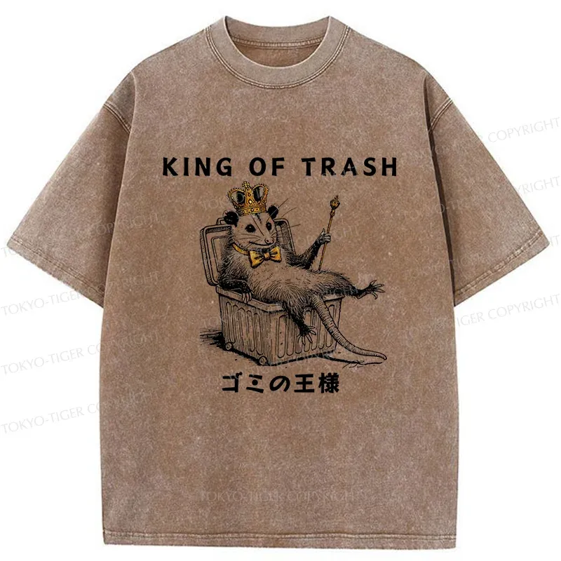 Tokyo-Tiger King Of Trash Washed T-Shirt