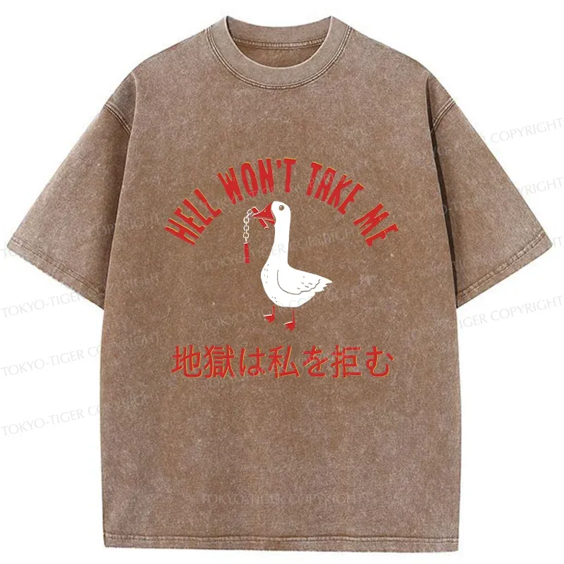 Tokyo-Tiger Goose Rejected By Hell Washed T-Shirt