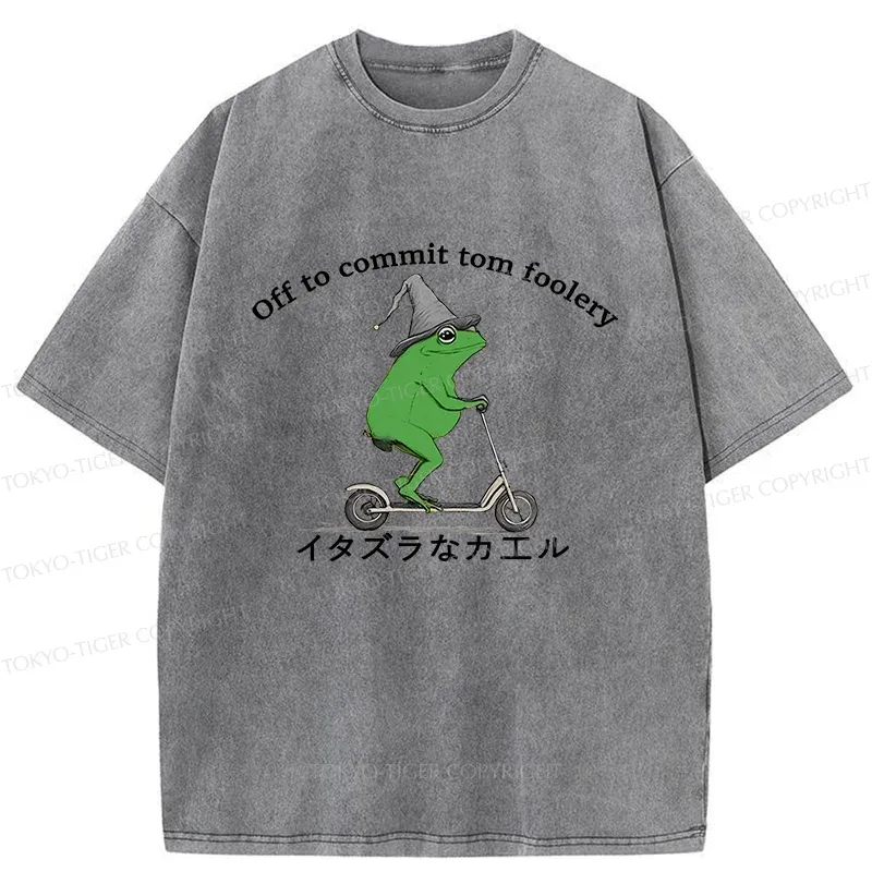 Tokyo-Tiger Stupid Frog Washed T-Shirt