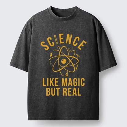 Tokyo-Tiger Science Is Magic Washed T-Shirt