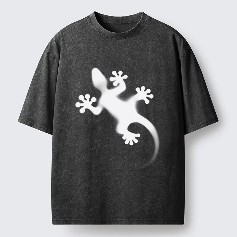 Tokyo-Tiger Gecko Silhouette Washed T-Shirt