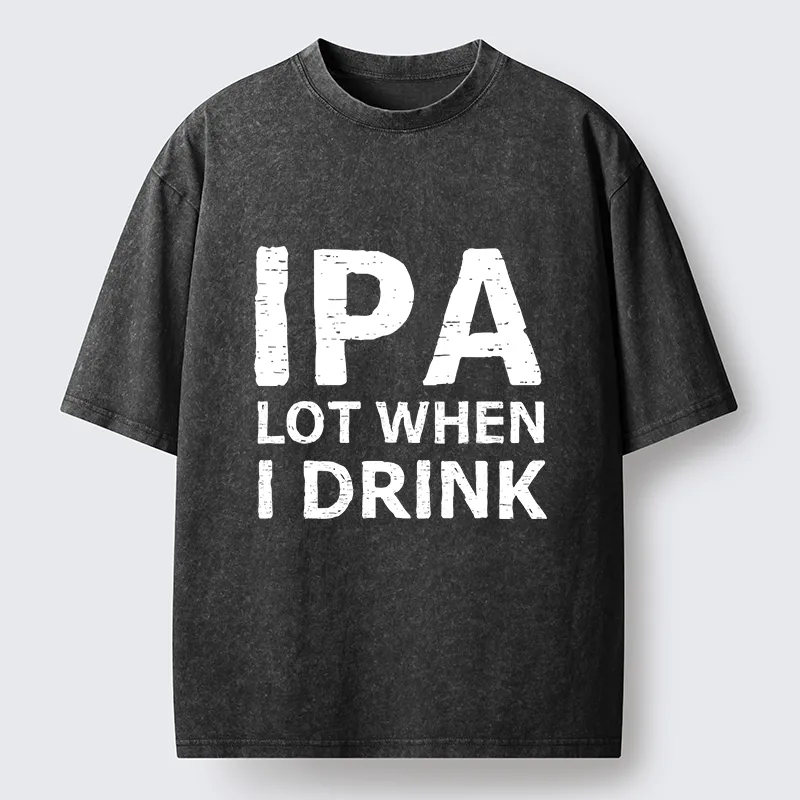 Tokyo-Tiger Funny IPA Lot Beer Washed T-Shirt