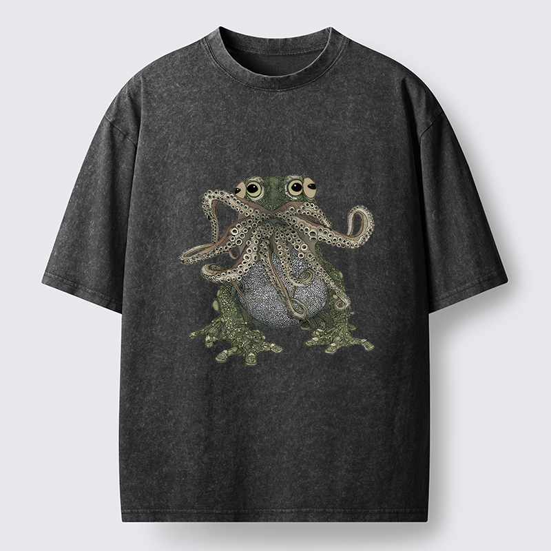Tokyo-Tiger Ugly Frog Washed T-Shirt