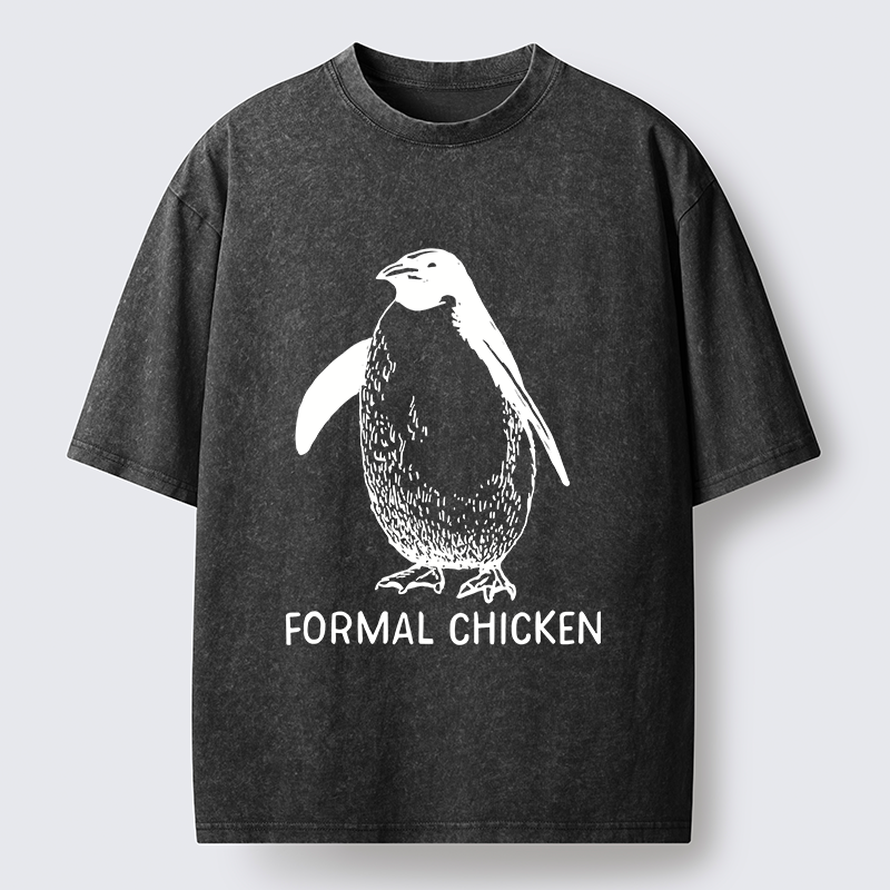 Tokyo-Tiger Funny Penguin Joke Meme Washed T-Shirt