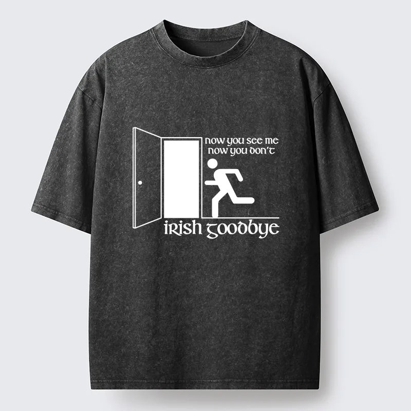 Tokyo-Tiger Irish Goodbye Exit Washed T-Shirt