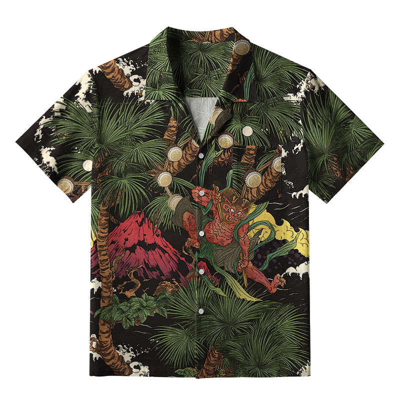 Tokyo-Tiger Japanese Yokai Aloha Hawaiian Shirt