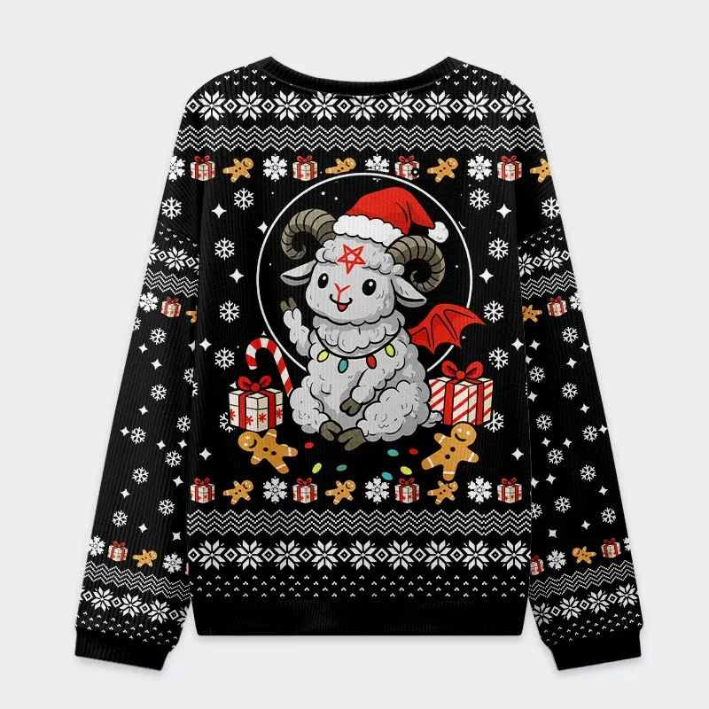 Tokyo-Tiger Devil Sheep Christmas Ugly Sweatshirt