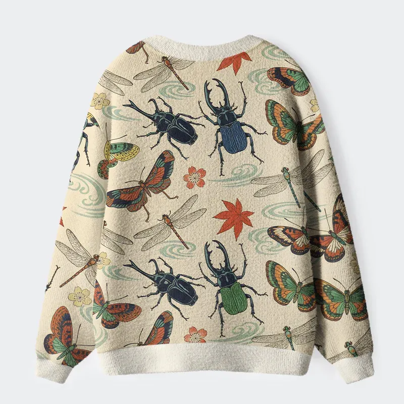 Tokyo-Tiger Insect World Ugly Cardigan Sweater