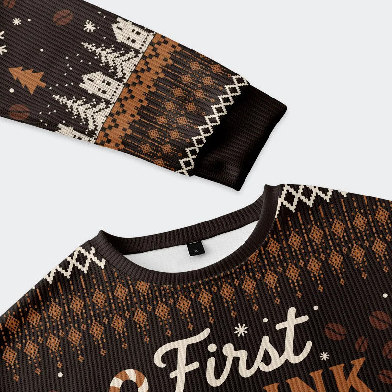 Tokyo-Tiger Coffee Funny Christmas Ugly Sweatshirt