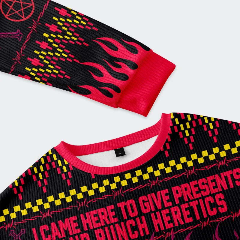 Tokyo-Tiger Krampus Is Preparing Gifts Christmas Ugly Sweatshirt