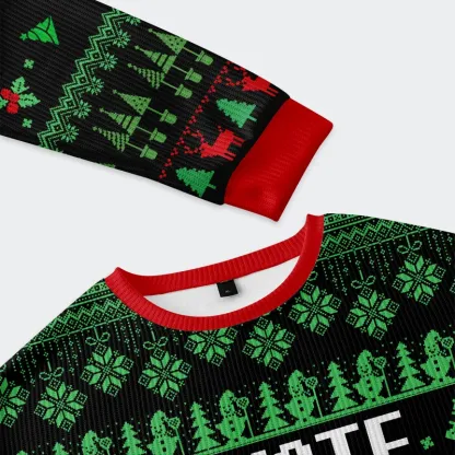 Tokyo-Tiger I Hate Everyone Stupid Assholes Christmas Ugly Sweatshirt