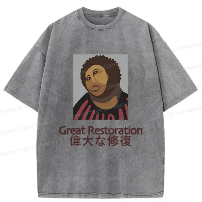 Tokyo-Tiger Great Restoration Washed T-Shirt