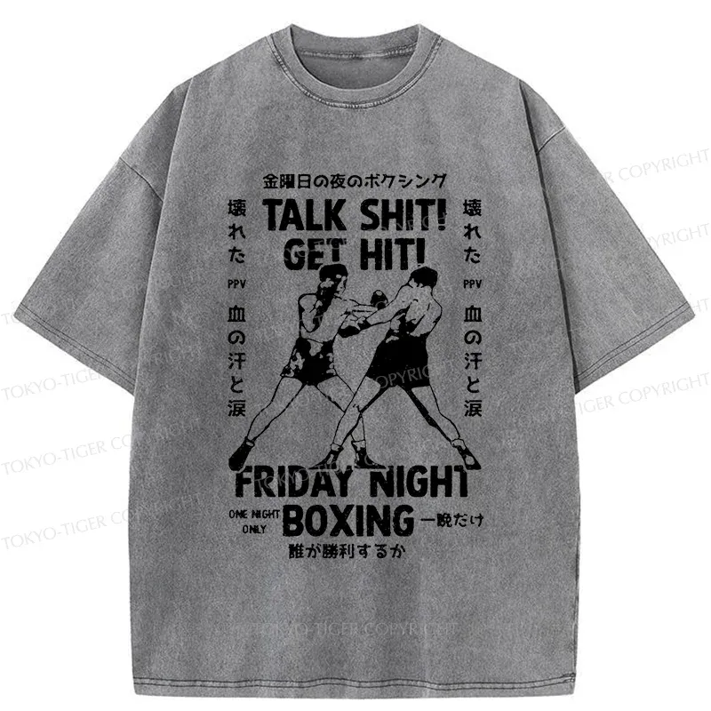 Tokyo-Tiger Friday Night Boxing Washed T-Shirt