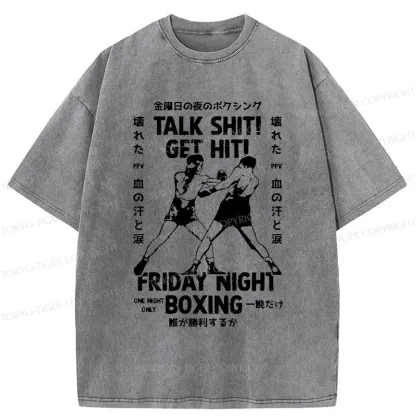 Tokyo-Tiger Friday Night Boxing Washed T-Shirt