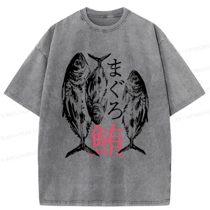 Tokyo-Tiger Japanese Tuna Washed T-Shirt