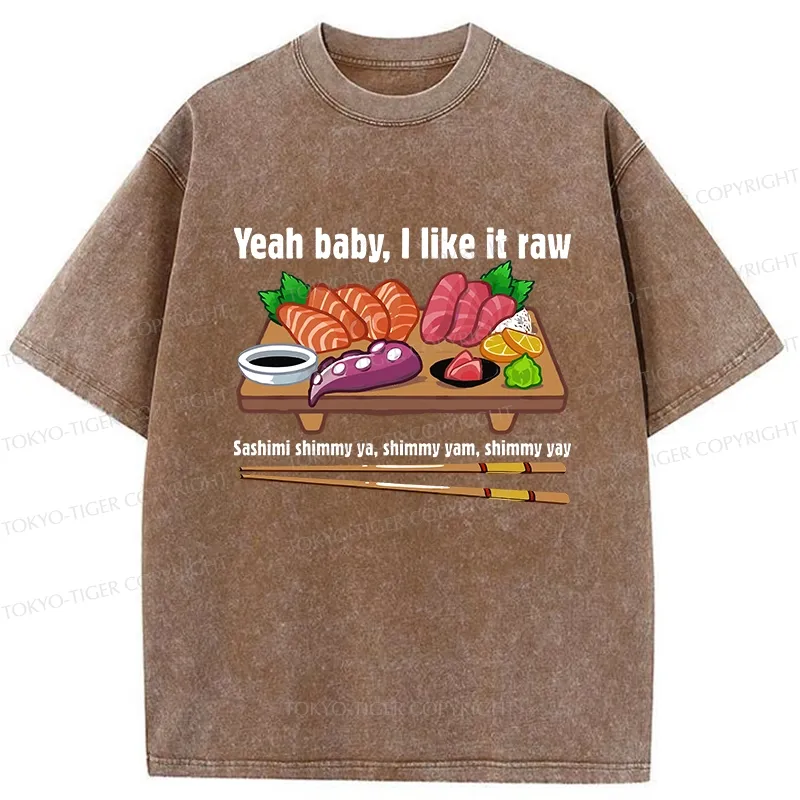 Tokyo-Tiger I Like It Raw Washed T-Shirt