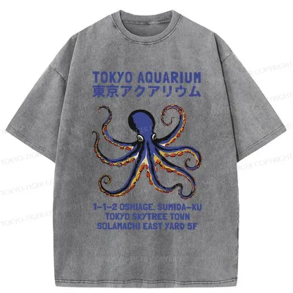 Tokyo-Tiger Tokyo Aquarium Washed T-Shirt