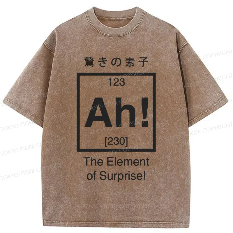 Tokyo-Tiger Element Of Surprise Washed T-Shirt