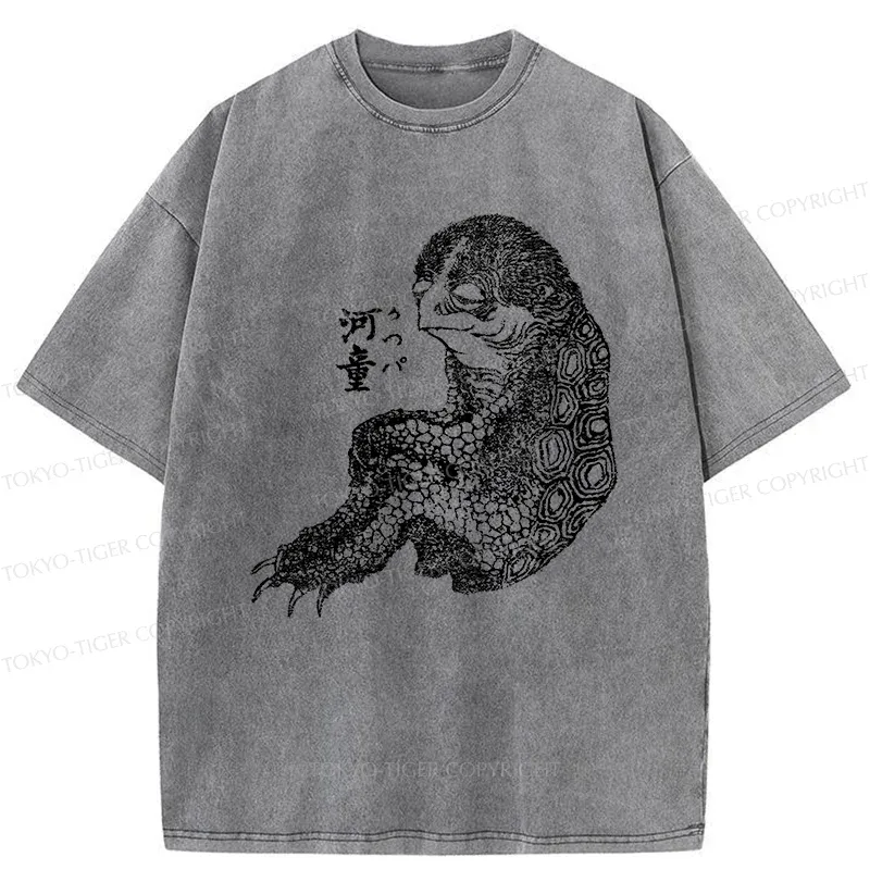 Tokyo-Tiger Japanese Monster Washed T-Shirt