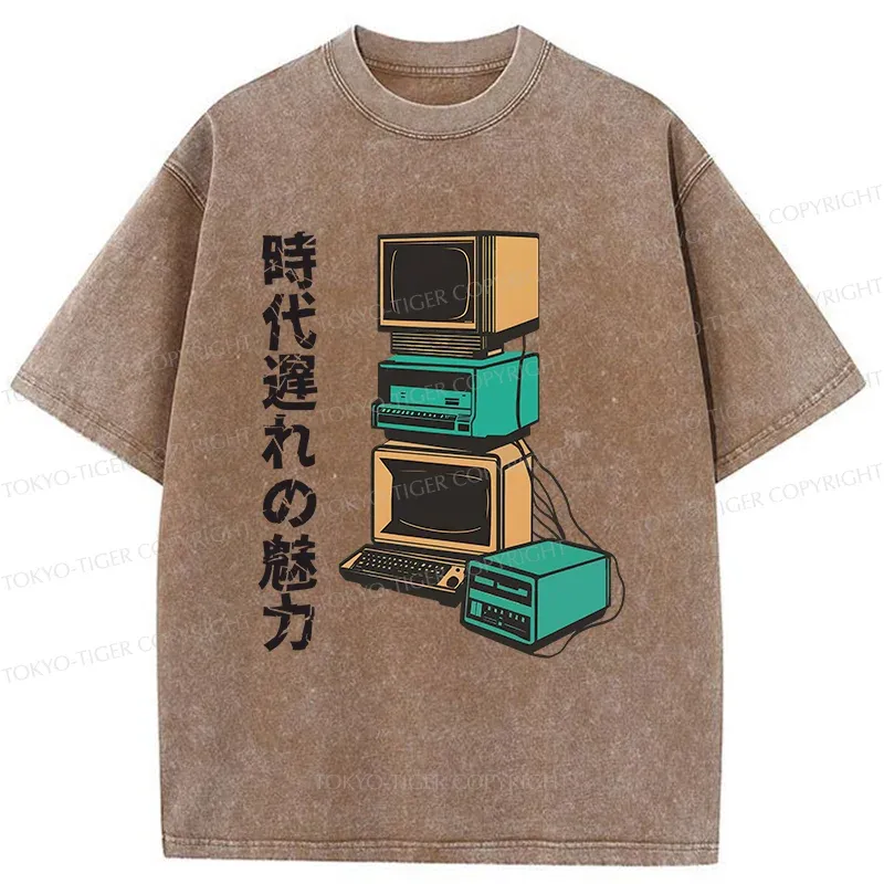 Tokyo-Tiger Outdated Charm Washed T-Shirt