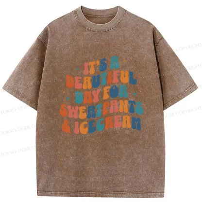 Tokyo-Tiger Sushi Lovers Washed T-Shirt