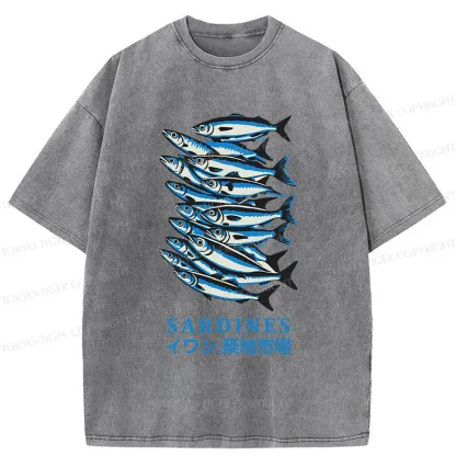 Tokyo-Tiger Tokyo Fish Market Washed T-Shirt