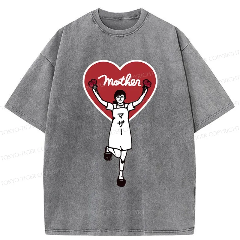 Tokyo-Tiger Celebrate Mother's Day Washed T-Shirt
