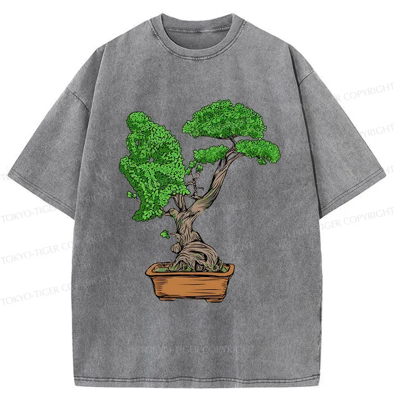 Tokyo-Tiger Contemplative Plants Washed T-Shirt