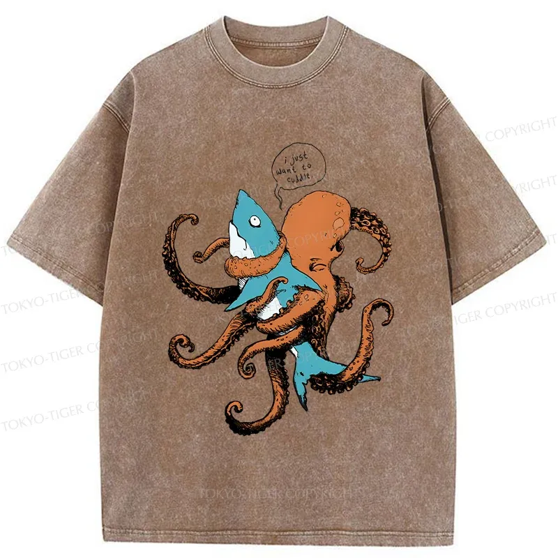 Tokyo-Tiger Sinuous Snake Washed T-Shirt Sale