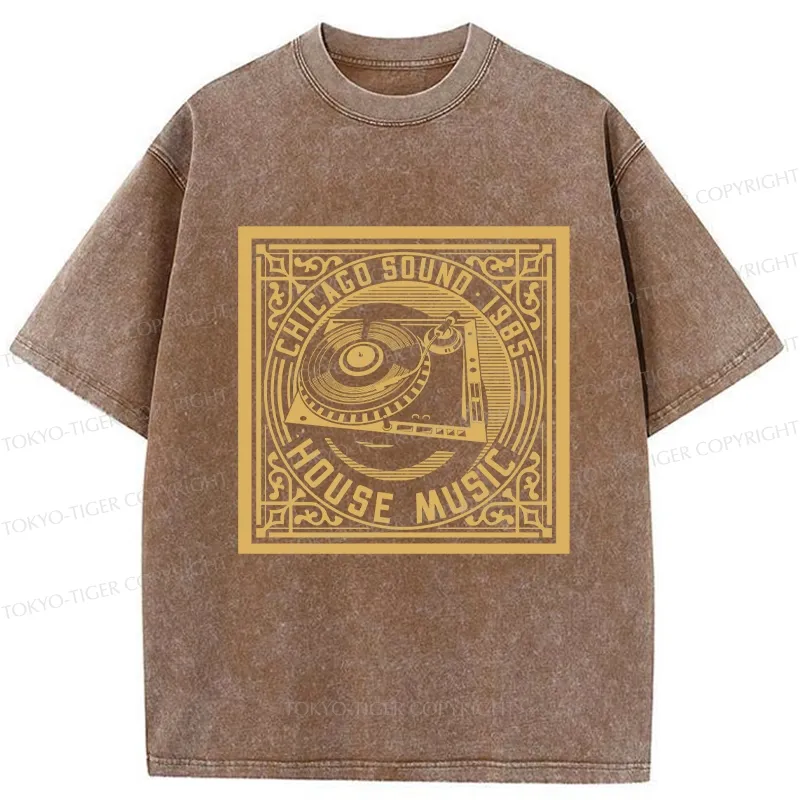 Tokyo-Tiger House Music Washed T-Shirt