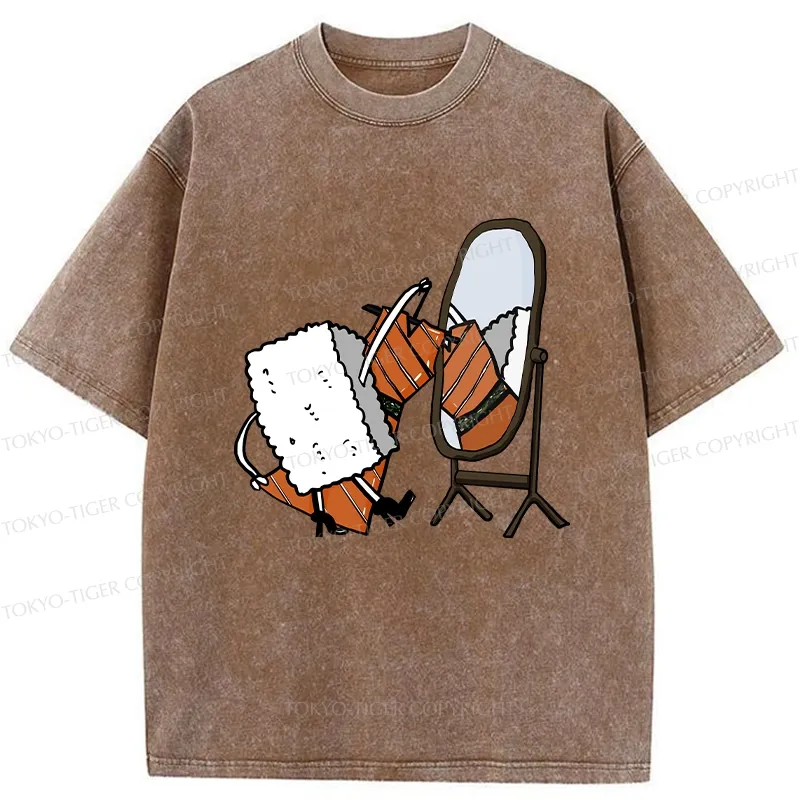 Tokyo-Tiger How About This Skirt Washed T-Shirt