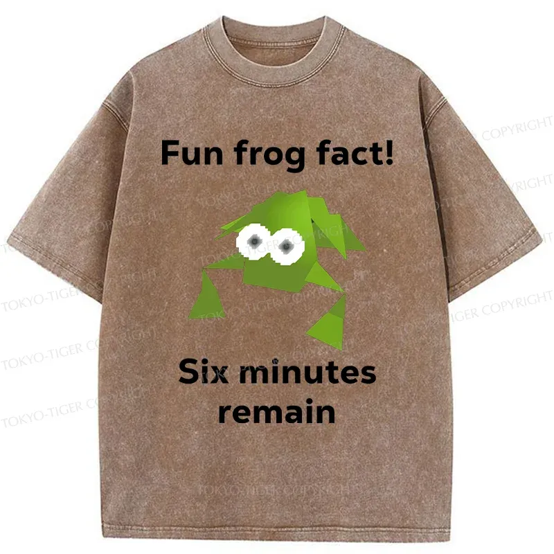 Tokyo-Tiger Funny Frog Kanji Washed T-Shirt
