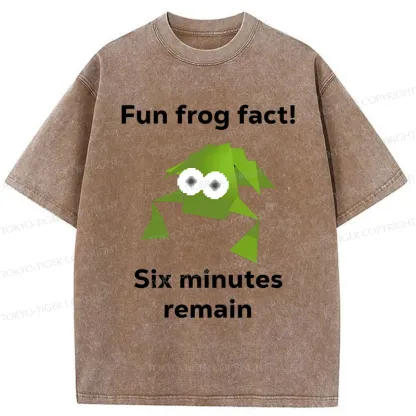 Tokyo-Tiger Funny Frog Kanji Washed T-Shirt