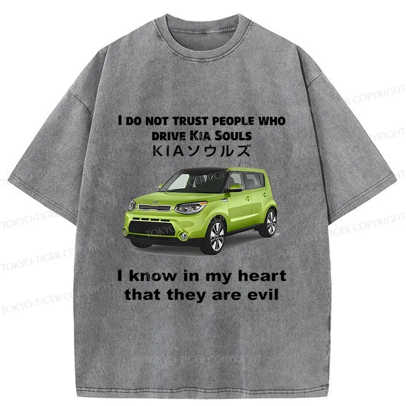 Tokyo-Tiger Interesting Car Meme Washed T-Shirt