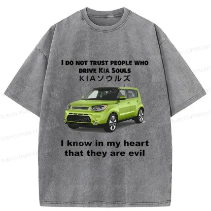 Tokyo-Tiger Interesting Car Meme Washed T-Shirt