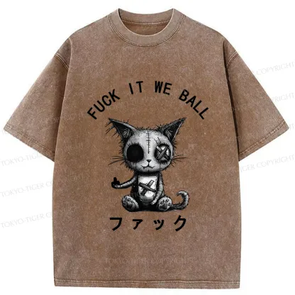 Tokyo-Tiger Fck It We Ball Washed T-Shirt