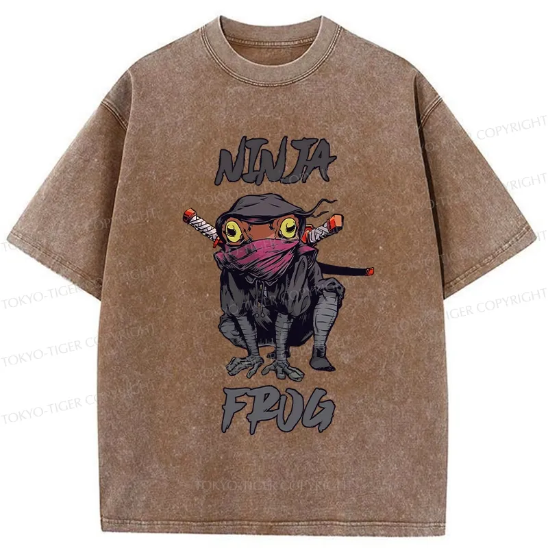 Tokyo-Tiger Ninja Frog Washed T-Shirt