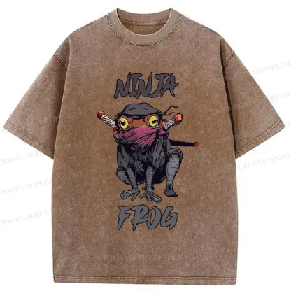 Tokyo-Tiger Ninja Frog Washed T-Shirt