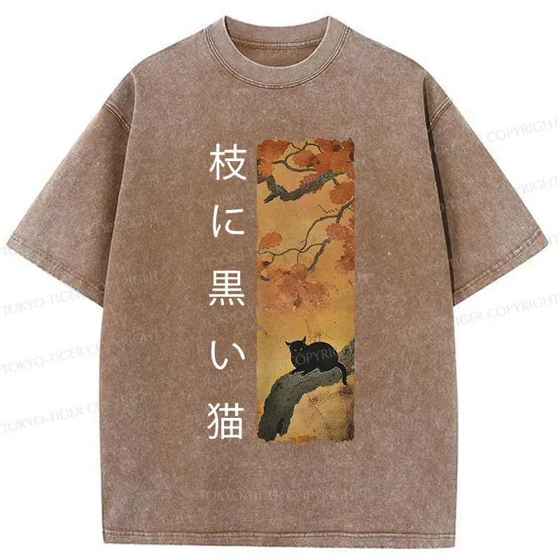 Tokyo-Tiger Vintage Japan Cat Washed T-Shirt