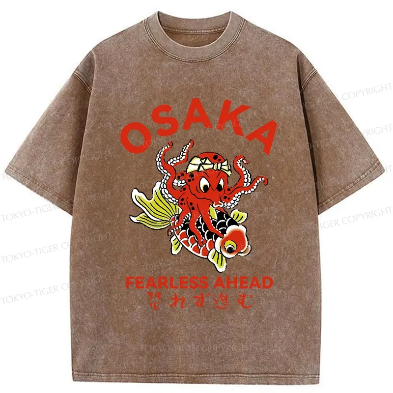 Tokyo-Tiger Fearless Ahead Washed T-Shirt