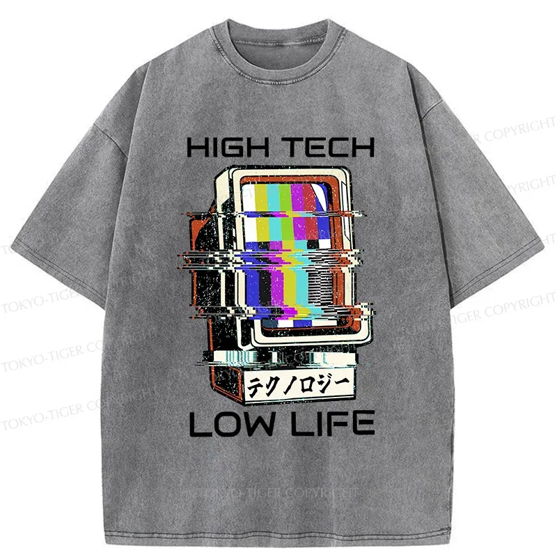 Tokyo-Tiger High Tech Low Life Washed T-Shirt