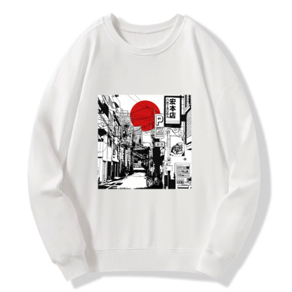 Tokyo-Tiger Sunrise On The Street Sweatshirt
