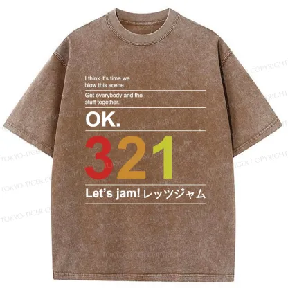 Tokyo-Tiger Let's Jam Washed T-Shirt