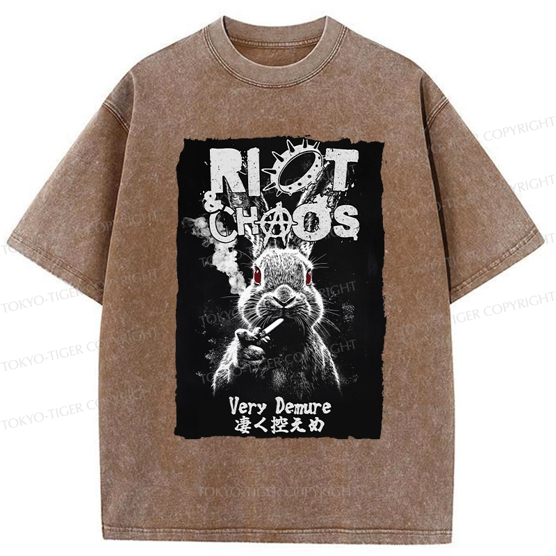 Tokyo-Tiger Riot & Chaos Washed T-Shirt