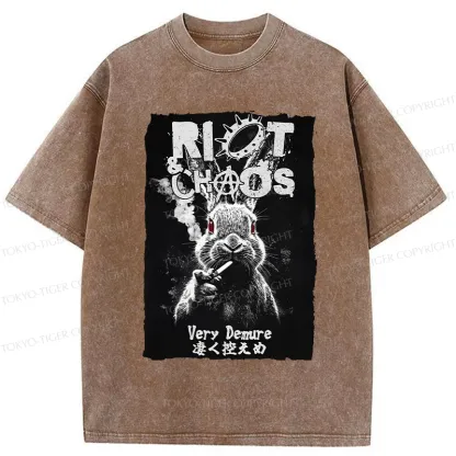 Tokyo-Tiger Riot & Chaos Washed T-Shirt